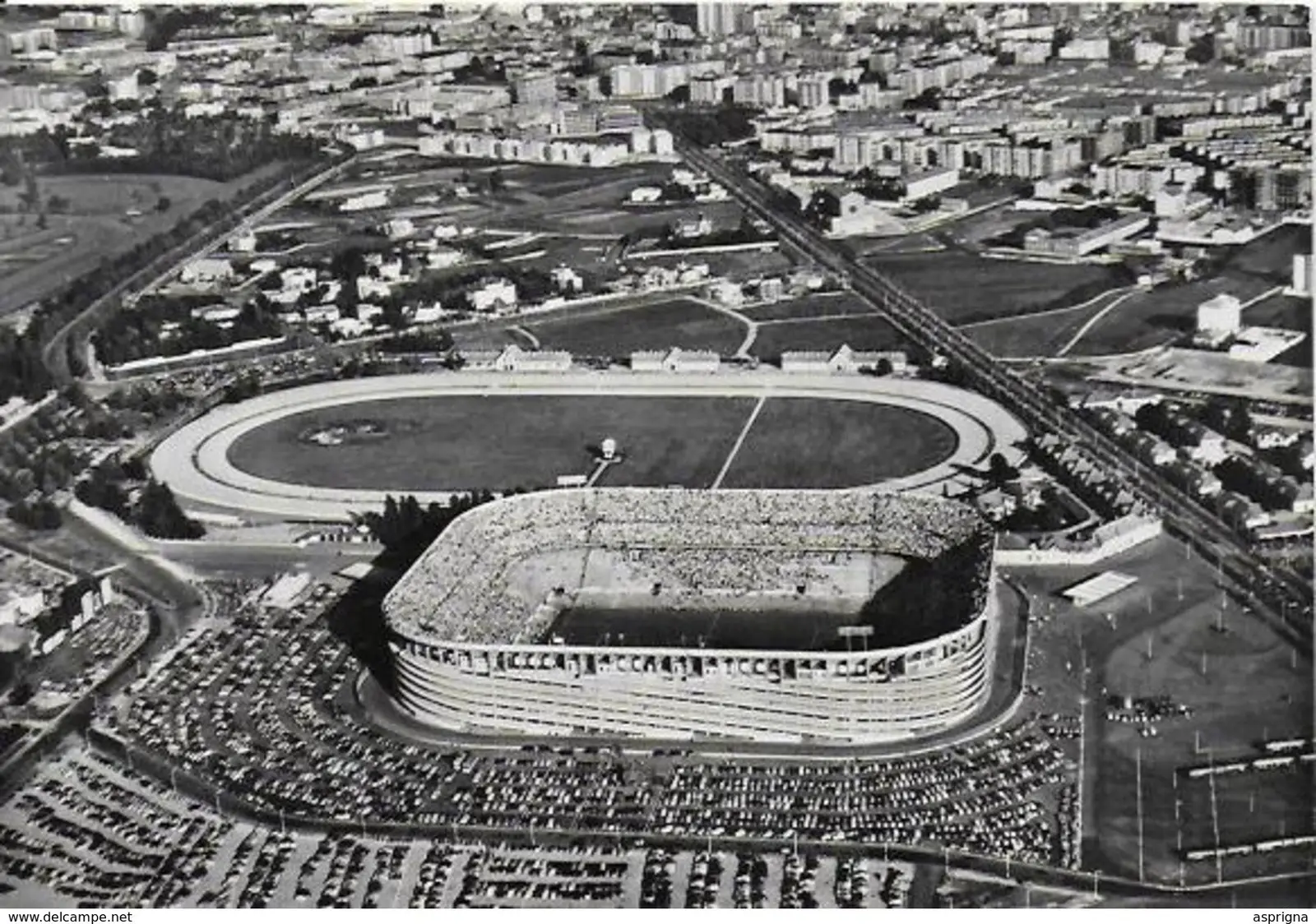 San Siro dal cielo, 1956–67: Harar, stadio, ippodromo, Veduta aerea da sud-est.